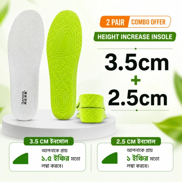 1 pair 3.5cm + 1 pair 2.5cm Combo  (১.৫ ইঞ্চি ও ১ ইঞ্চি)
