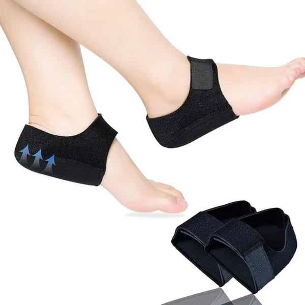 U-Shaped Silicone Gel Heel Cups for Heel Pain Relief (1 Pair)